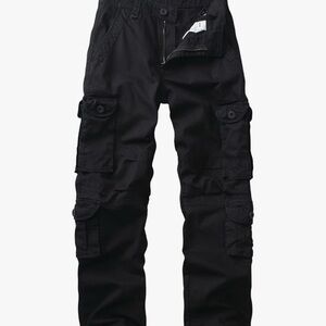 Amazon Men's Cotton Straight Leg Cargo Combat Work Pants with 10 Pockets